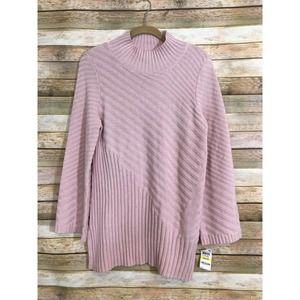 Charter Club Ballet Ribbon Mock Neck Sweater NWT